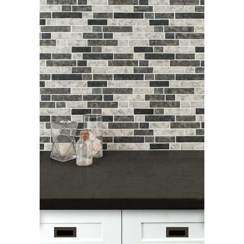 MSI Urban Tapestry Interlocking Random Sized Glass Mosaic Tile Wayfair